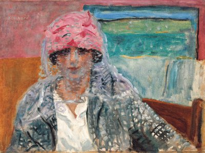 ベールを被る女性（Mme Lucienne Dupuy de Frenelle）、1917年頃（キャンバスに油彩） 作： Pierre Bonnard