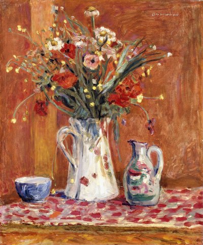 陶器の花 作： Pierre Bonnard