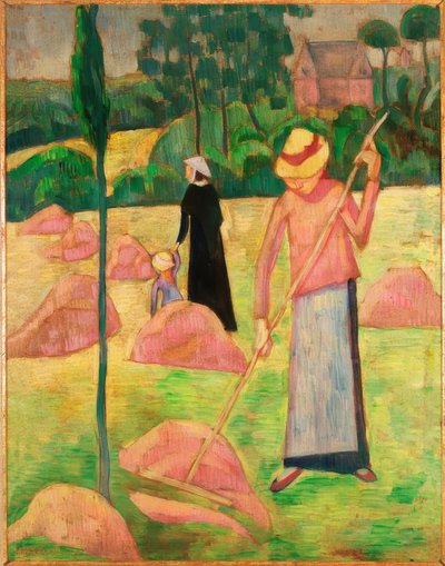 熊手を持つ女性 作： Pierre Bonnard