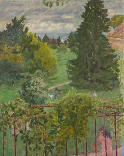 バルコニーから 作： Pierre Bonnard