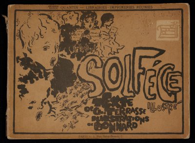 「小さなイラスト入りソルフェージュ」の表紙 作： Pierre Bonnard