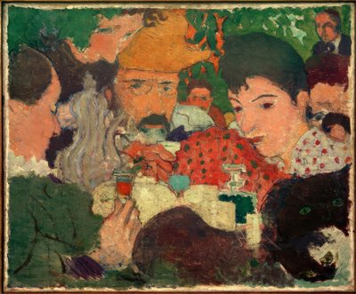 庭でのアフタヌーンティー、Studie zu LA庭でのアフタヌーン 作： Pierre Bonnard