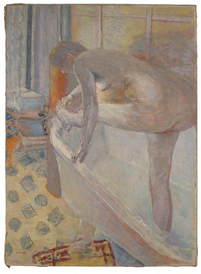浴槽での大きなヌード 作： Pierre Bonnard