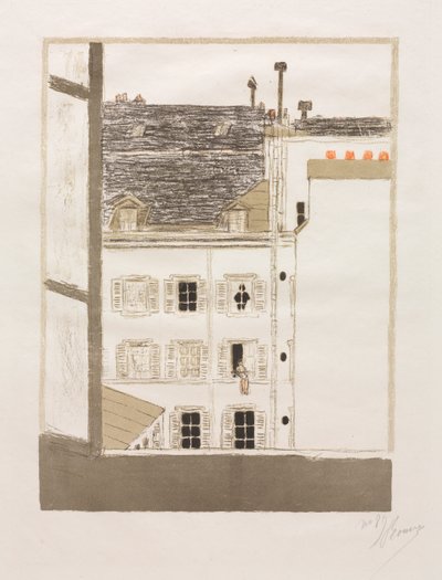 中庭の家 作： Pierre Bonnard