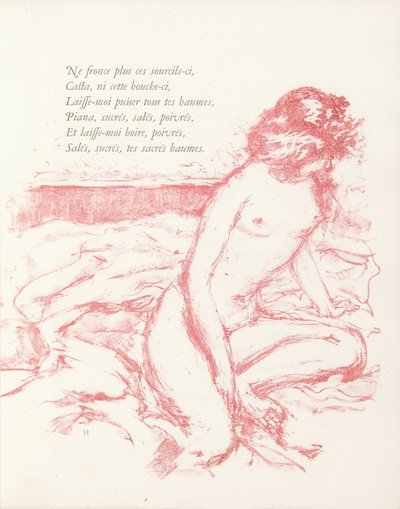 ポール・ヴェルレーヌによる「Parallelement」のイラスト 作： Pierre Bonnard