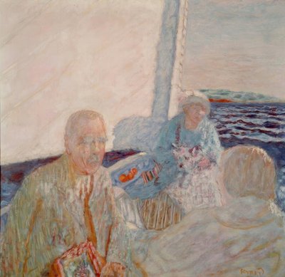 ヨットで 作： Pierre Bonnard
