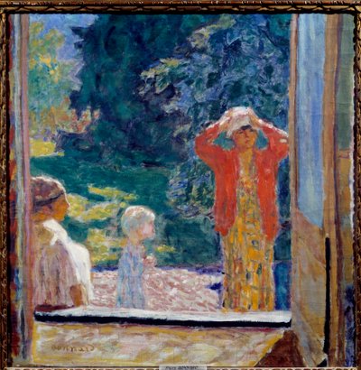 窓の前 作： Pierre Bonnard