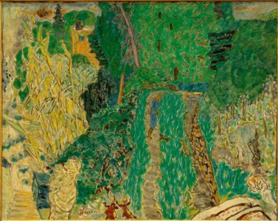 小さな橋の庭 作： Pierre Bonnard