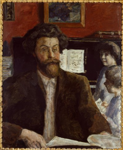 作曲家クロードテラスと息子のジャンとチャールズ 作： Pierre Bonnard