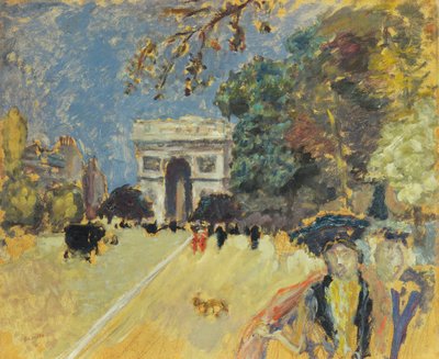 凱旋門、1899年頃（パネルに置かれた紙に油彩） 作： Pierre Bonnard