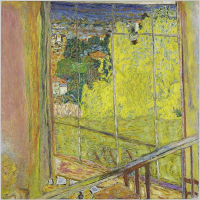 LAtelier au mimosa、1939-1946。 作： Pierre Bonnard