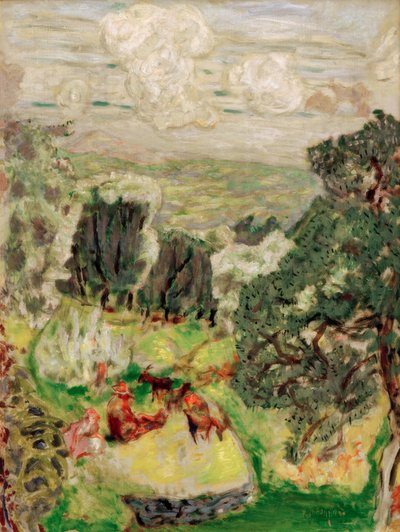 L&39;Oliveraie;山羊のいる風景 作： Pierre Bonnard