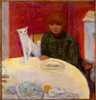 猫のいる女性、または要求の厳しい猫 作： Pierre Bonnard