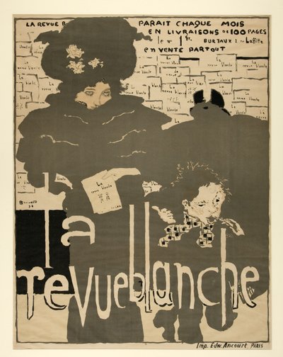 ラ・レヴュー・ブランシュ、パブ1894年（カラーリトグラフ 作： Pierre Bonnard