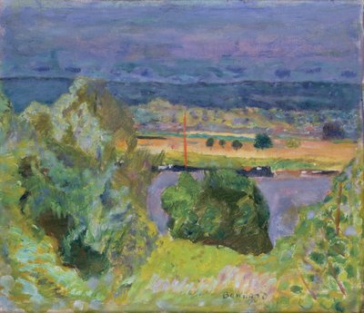 ヴァーノンのラ・セーヌ 作： Pierre Bonnard