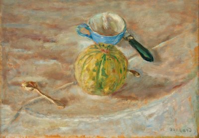 青いカップ 作： Pierre Bonnard