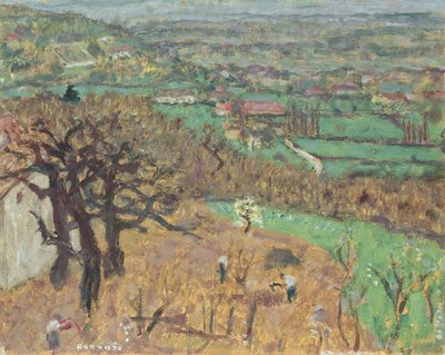 ドフィネの風景、1899年頃 作： Pierre Bonnard