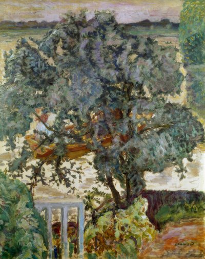 川の近くの木 作： Pierre Bonnard
