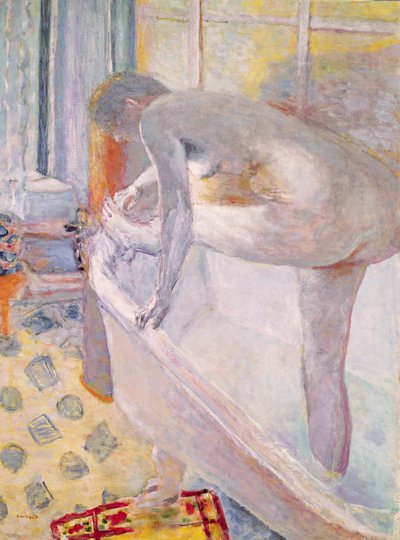 バスタブの大きなヌード、1924 作： Pierre Bonnard