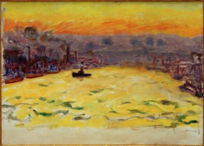 港、夕日 作： Pierre Bonnard
