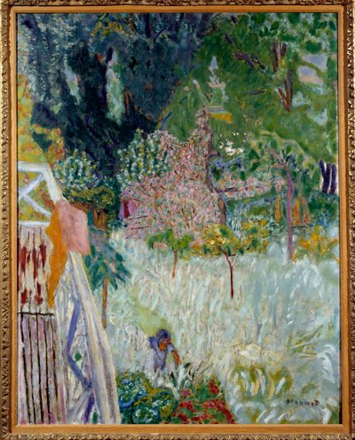 Le apple mier floral ou balcon Vernonet ピエール・ボナール（1867-1947）の絵画 1920年 薄さ1x0.8m Brest musee des Beaux Arts 作： Pierre Bonnard