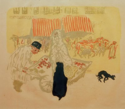四季の商人（Gemüsehändler） 作： Pierre Bonnard