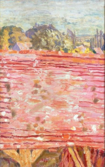 赤い屋根 作： Pierre Bonnard