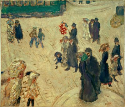 緑の路面電車（路面電車の緑の路面電車の特徴） 作： Pierre Bonnard