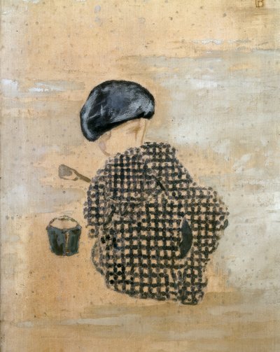 サンドパイの中の子供またはバケツの中の子供 作： Pierre Bonnard