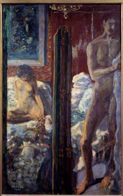 男と女 A Naked Couple in a Bedroom 作： Pierre Bonnard