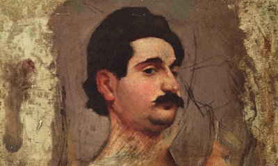 口ひげを持つ男、1887-88年頃 作： Pierre Bonnard