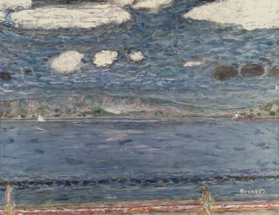 地中海、1941-44年頃（紙にグワッシュと鉛筆 作： Pierre Bonnard