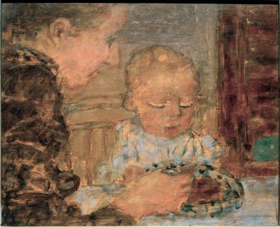 お母さんと子供 作： Pierre Bonnard