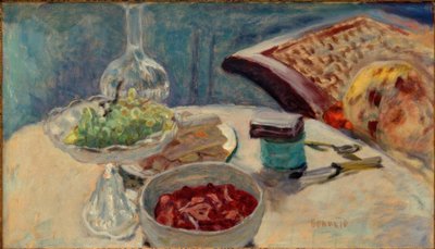 フィギュアのある静物（Marthe Bonnard） 作： Pierre Bonnard