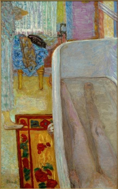 浴槽で裸 作： Pierre Bonnard