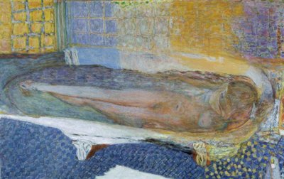 お風呂で裸 作： Pierre Bonnard