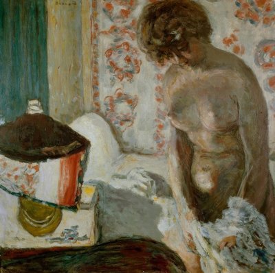 ランプで裸 作： Pierre Bonnard