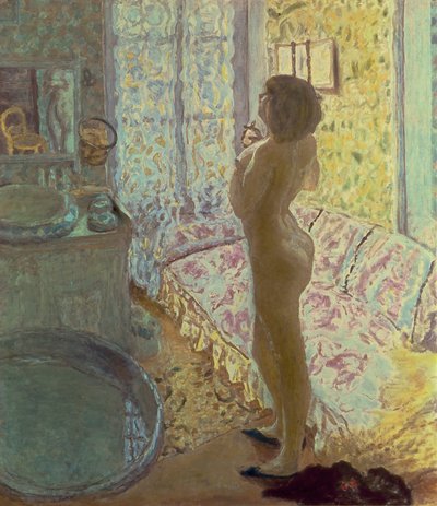 バックライトのヌード、またはオードケルン、1908-09 作： Pierre Bonnard