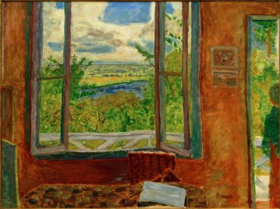 セーヌ川への窓を開く 作： Pierre Bonnard