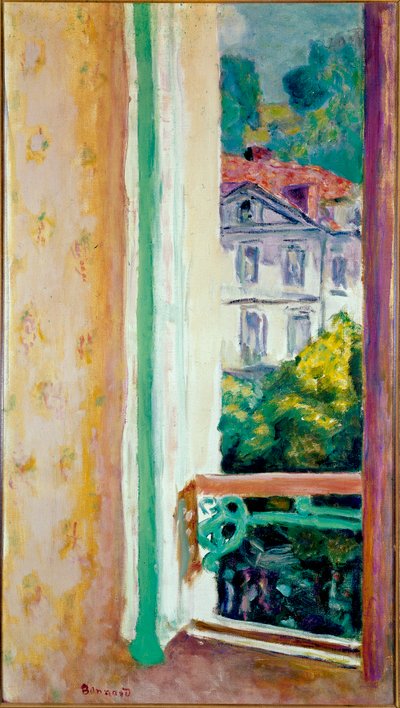 ウリアージュの開いた窓 ピエール・ボナール（1867-1947）の絵画 ミラノ、ジェシ・コレクション 作： Pierre Bonnard
