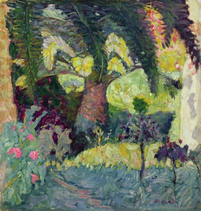 ルカンネのヤシの木、1924年 作： Pierre Bonnard