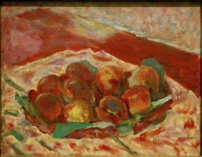 桃のバスケット 作： Pierre Bonnard