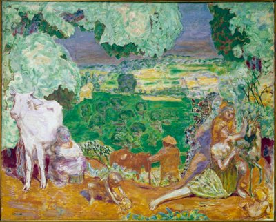 パストラルシンフォニー（油彩・キャンバス 作： Pierre Bonnard