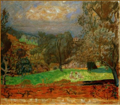 夕暮れの風景（ルカンネ） 作： Pierre Bonnard