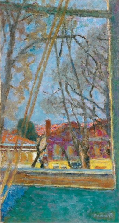 窓越しの風景 作： Pierre Bonnard
