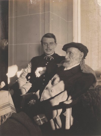 ピエールオーギュストとジャンルノワール、c。 1916年。 作： Pierre Bonnard
