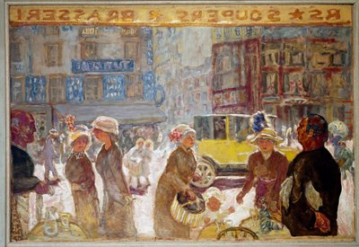 クリシー広場（油彩・キャンバス 作： Pierre Bonnard