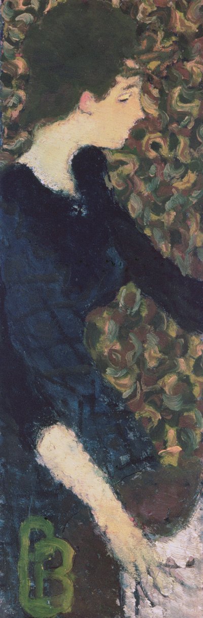 ベルト・シェドリンの肖像（段ボールに油彩） 作： Pierre Bonnard