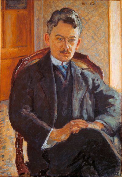 GBジョルジュベッソンの肖像：美術評論家、コレクター、 作： Pierre Bonnard