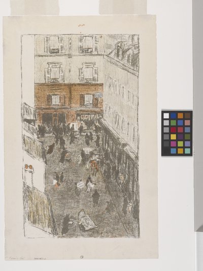 ヴュー・ダンオー通り 作： Pierre Bonnard